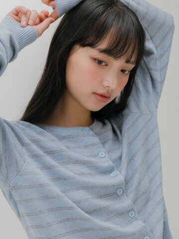 소프트 스트라이프 가디건 (2color)