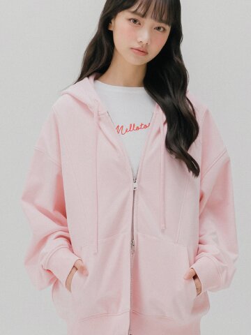 후드 스웨트 집업 점퍼 (2color)