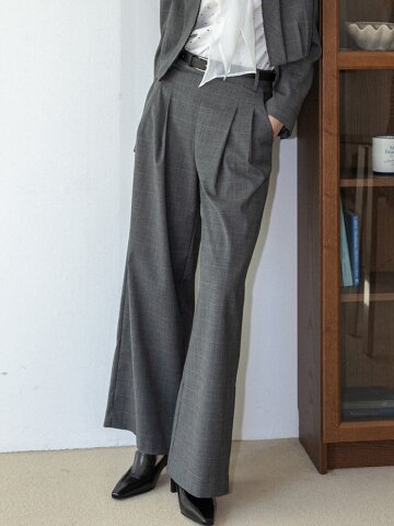 LS_Layered wrap pants_GRAY