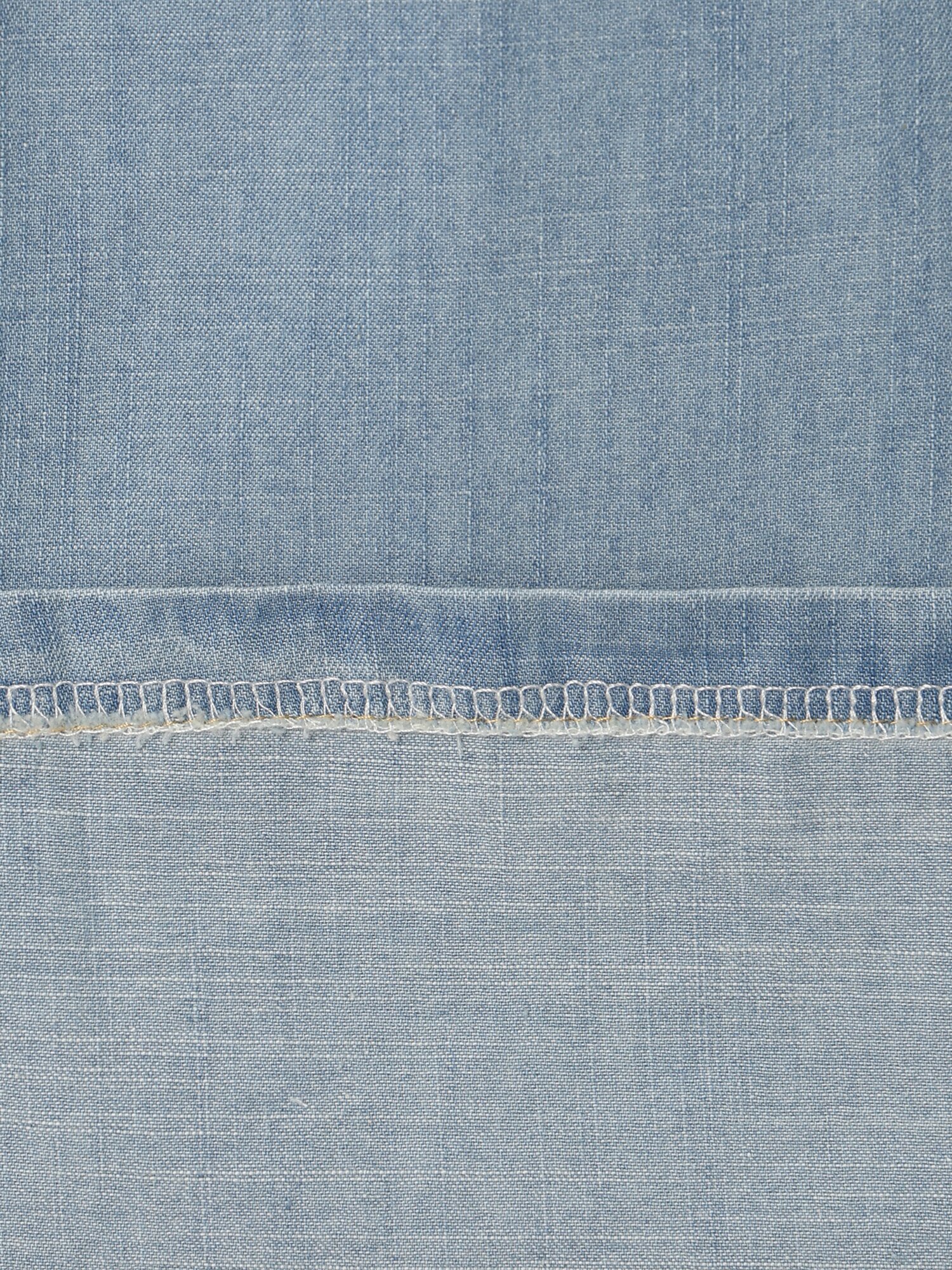 오픈 칼라 데님 롱 원피스 (LIGHT BLUE)