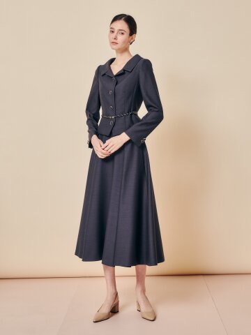 모던 쿠튀르 풀 플레어 스커트 