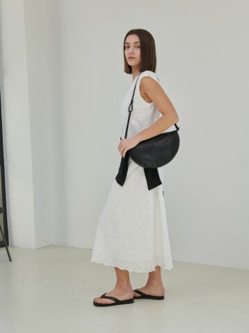 아일렛 자수 롱 원피스_아이보리