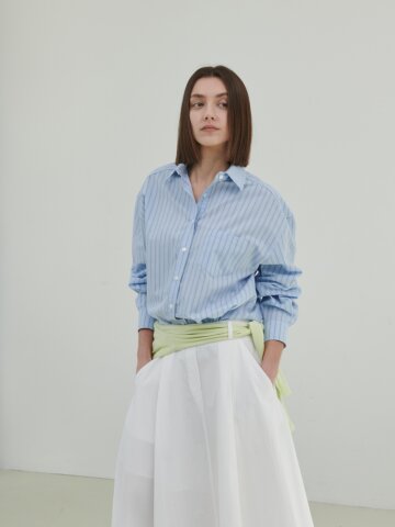 스탠다드 클린 셔츠_블루ST