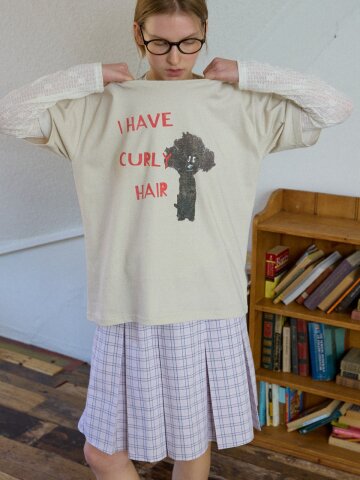 Vintage Puppy Graphic Tshirt_Beige