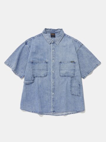 UTILITY TWO POCKET DENIM SHIRTS_LIGHT JEAN