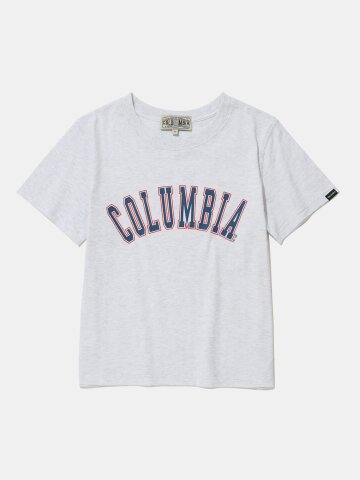 CU ARCH WOMEN SLIM-FIT S/S T-SHIRTS_LIGHT MELANGE GRAY