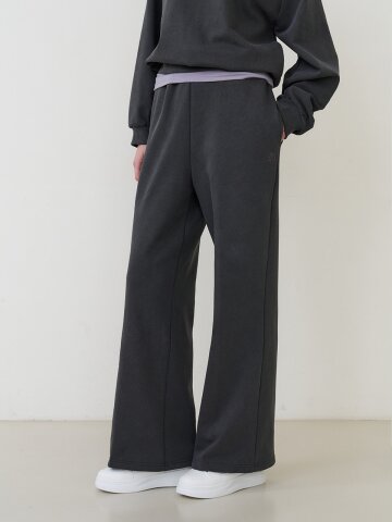 세미 와이드 스웻팬츠 챠콜 [T61]