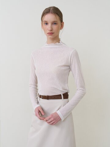 모크넥 시스루 폴라티 아이보리 [T61]