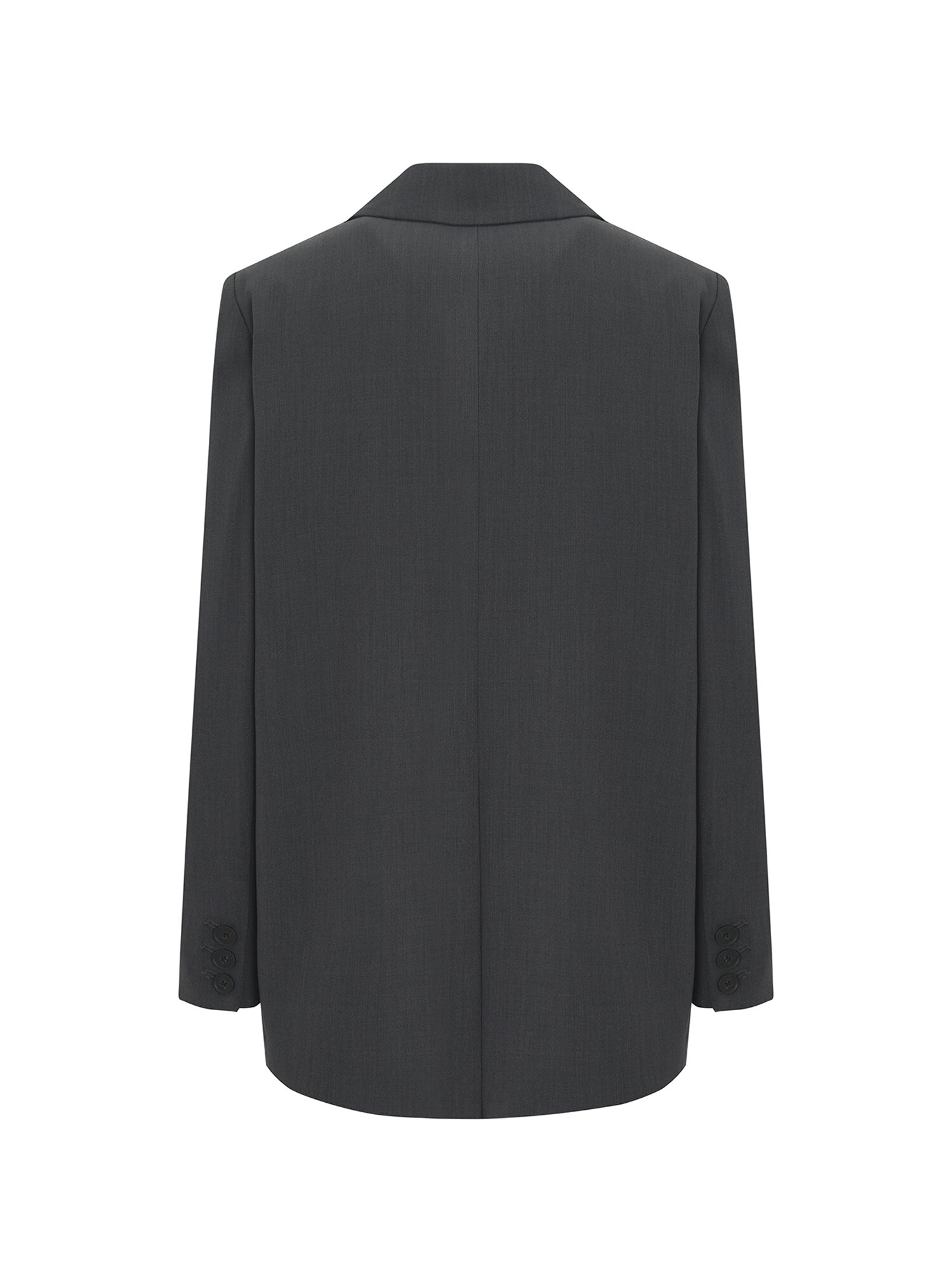 원 버튼 싱글 테일러드 재킷 (DARK GREY)