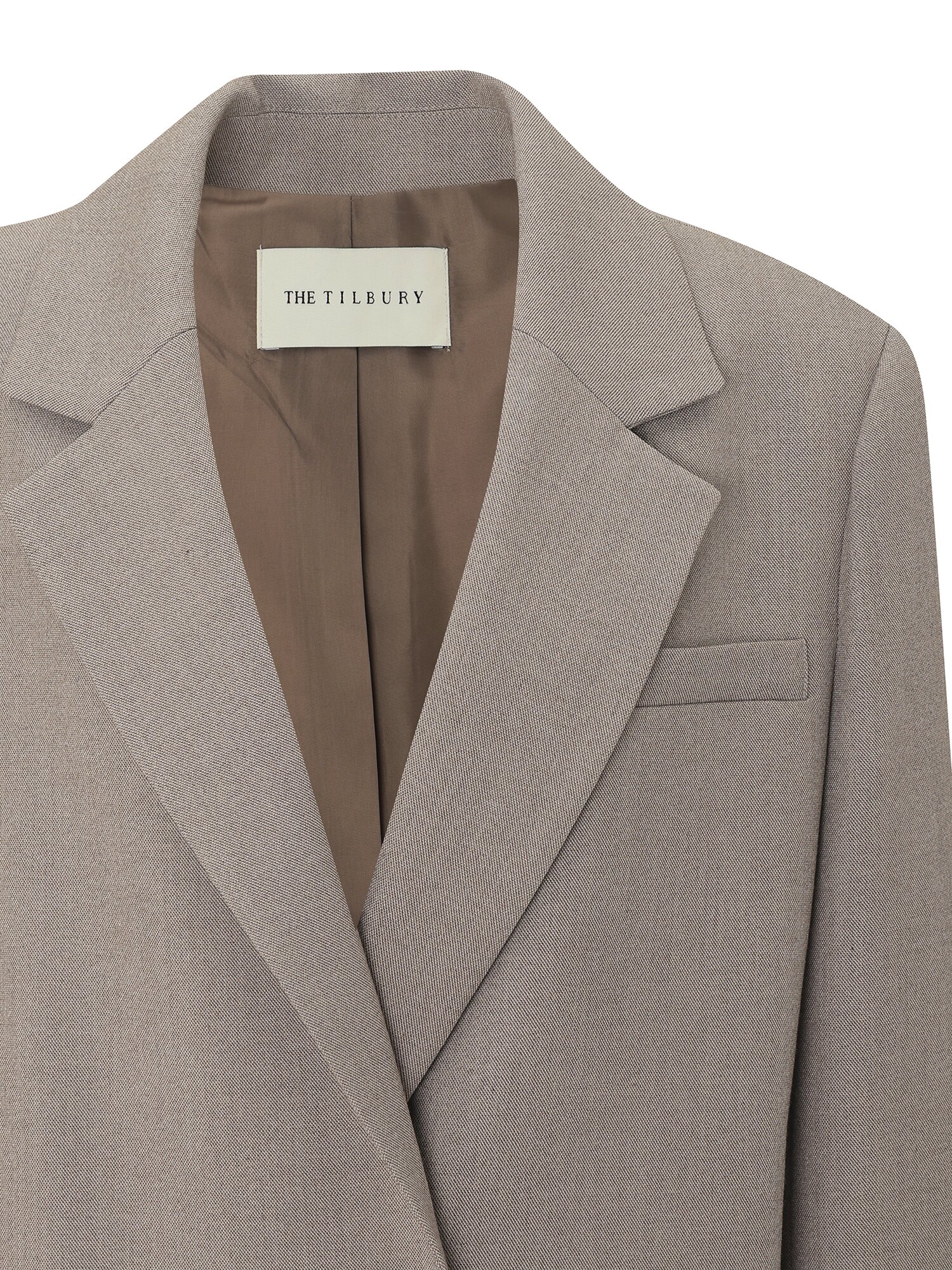 원 버튼 싱글 테일러드 재킷 (BEIGE)