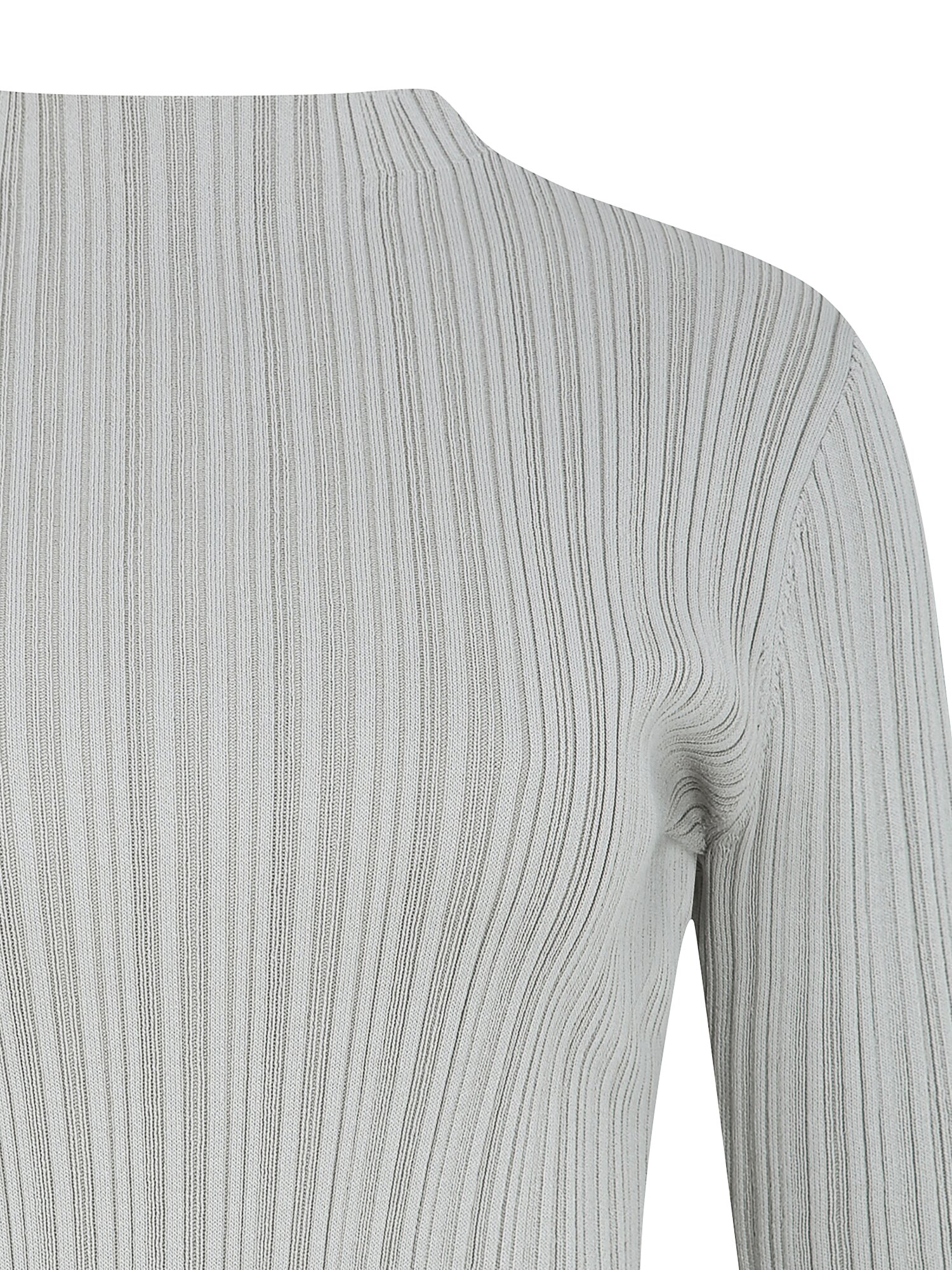 슬림핏 골지 하프넥 풀오버 니트 (LIGHT KHAKI)