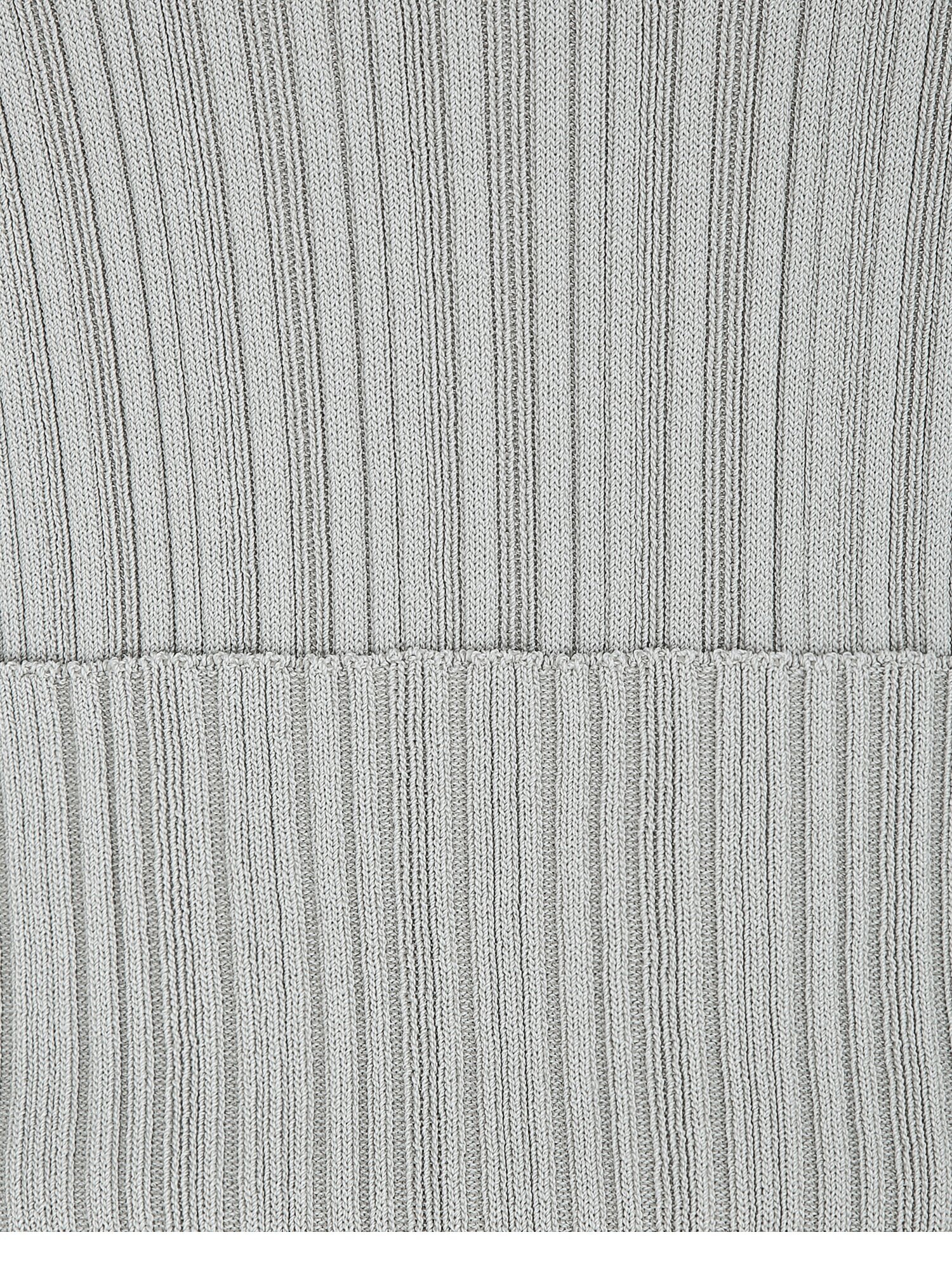 슬림핏 골지 하프넥 풀오버 니트 (LIGHT KHAKI)