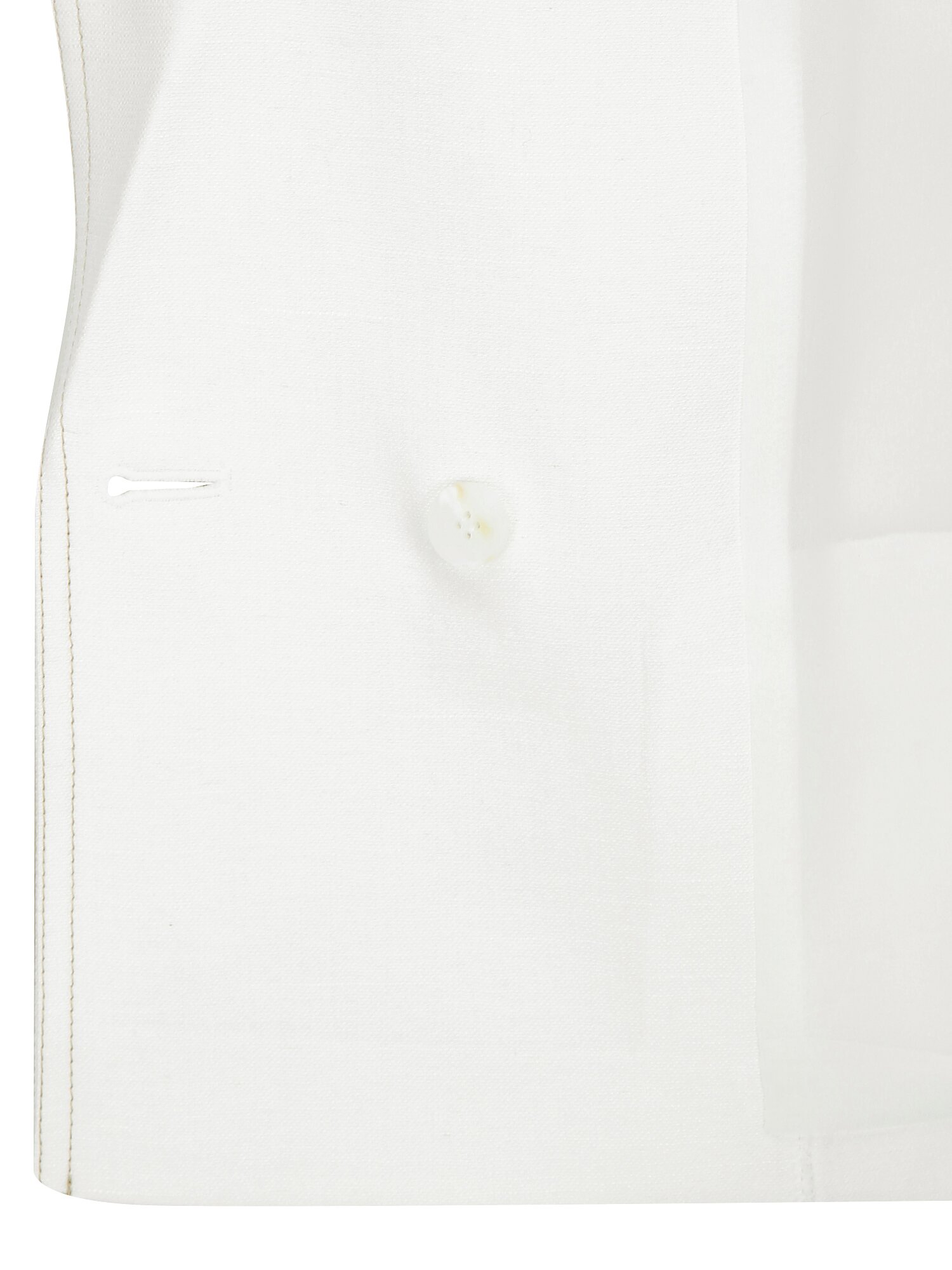 린넨 배색 스티치 더블 크롭 재킷 (WHITE)