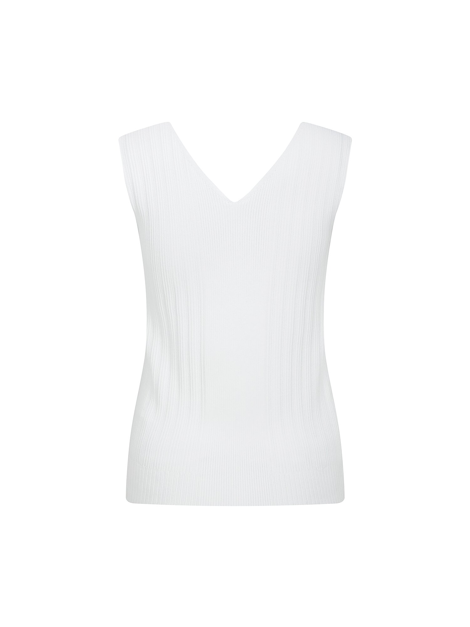 골지 투웨이 슬리브리스 니트 (IVORY)