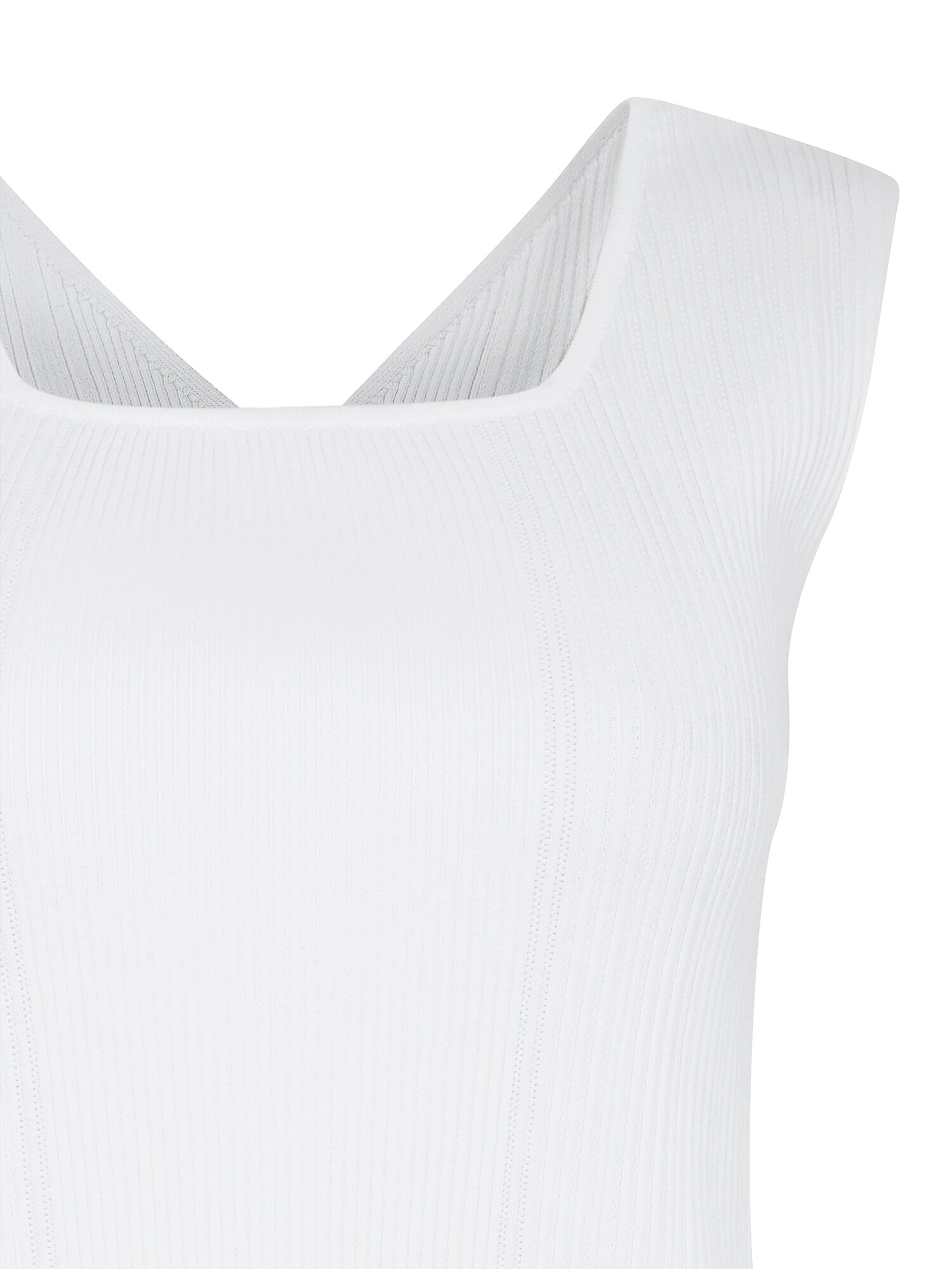 골지 투웨이 슬리브리스 니트 (IVORY)