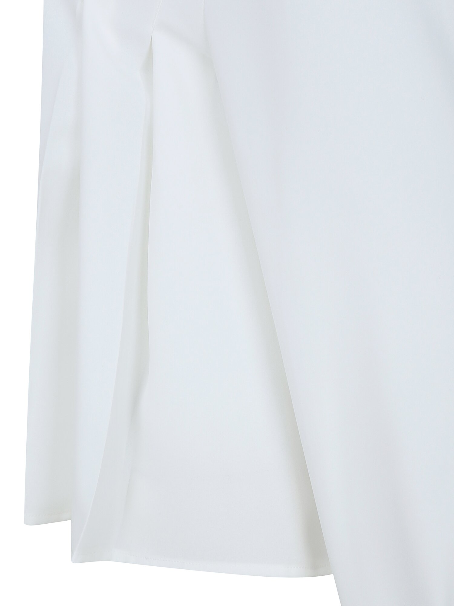 플리츠 베이직 칼라 블라우스 (IVORY)