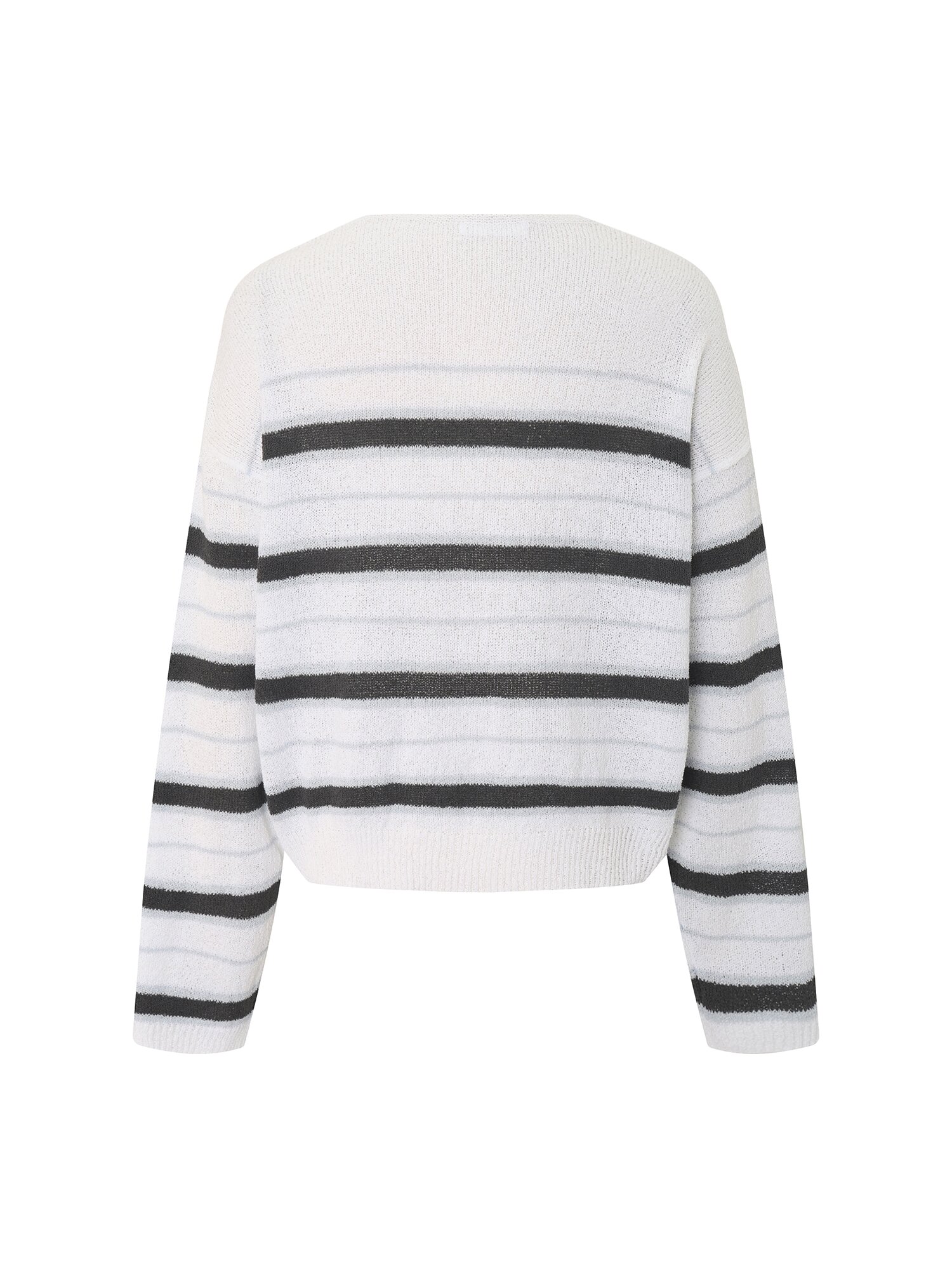 부클레 스트라이프 풀오버 니트 (IVORY)