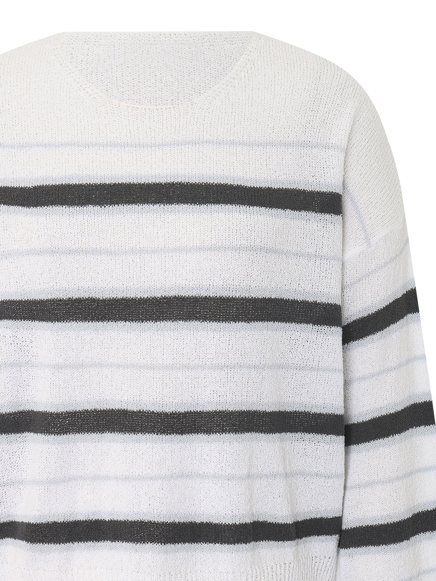 부클레 스트라이프 풀오버 니트 (IVORY)