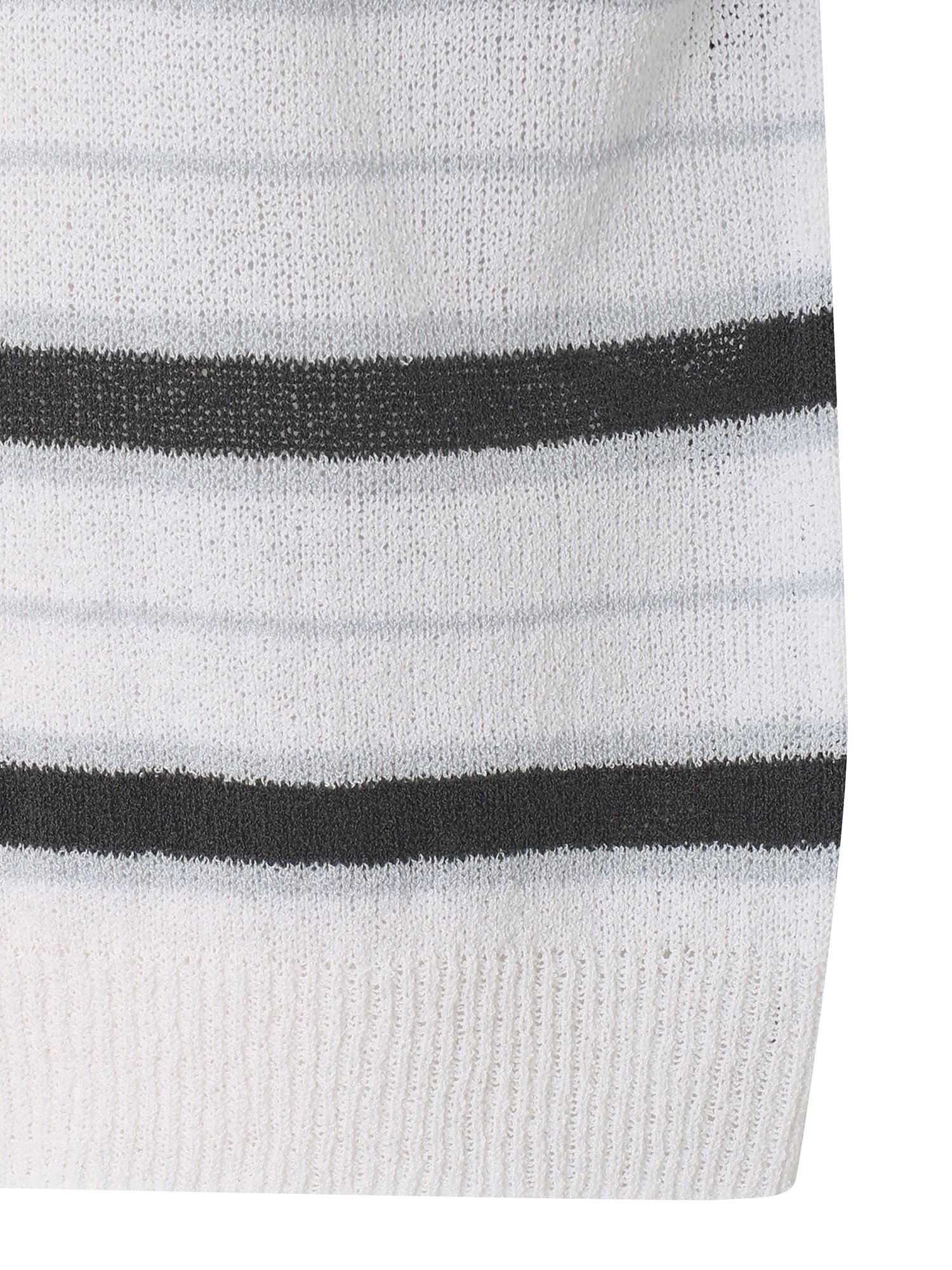 부클레 스트라이프 풀오버 니트 (IVORY)