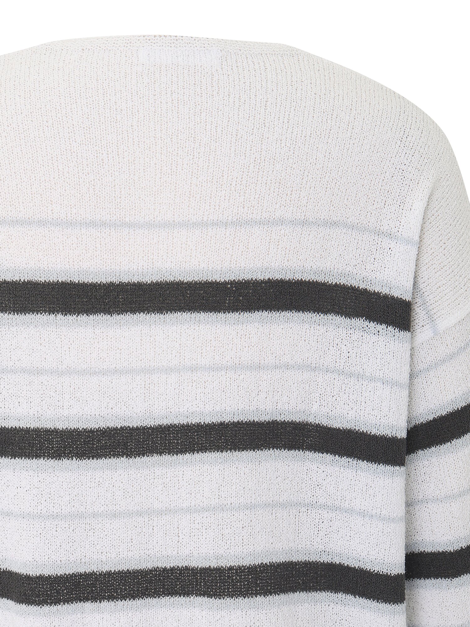 부클레 스트라이프 풀오버 니트 (IVORY)