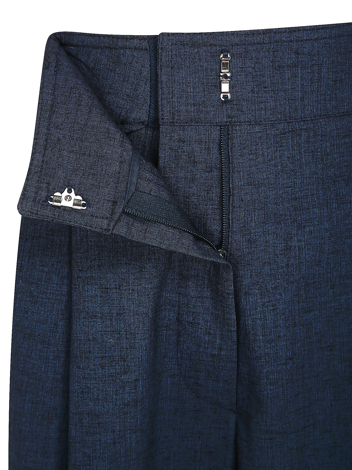 원턱 백 밴딩 와이드 팬츠 (INDIGO)