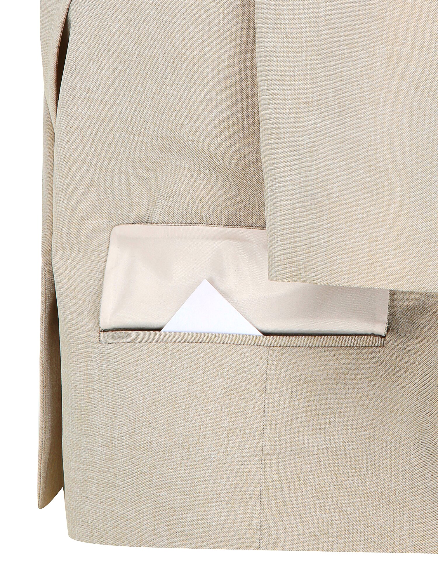 하프 슬리브 싱글 크롭 재킷 (BEIGE)