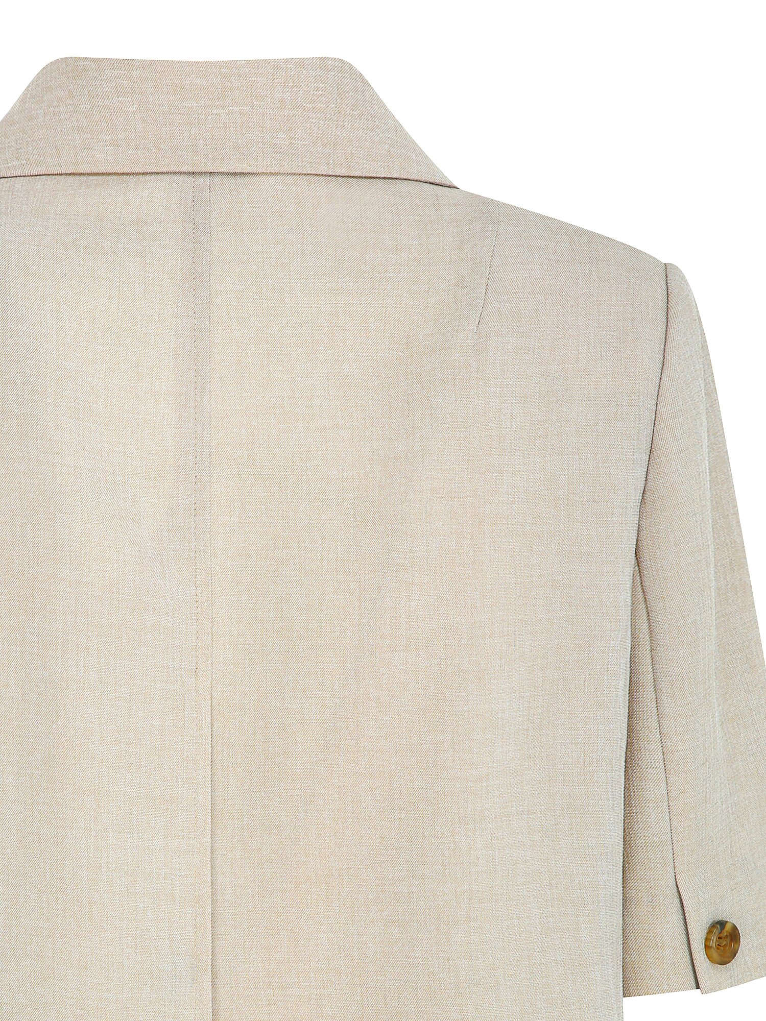 하프 슬리브 싱글 크롭 재킷 (BEIGE)