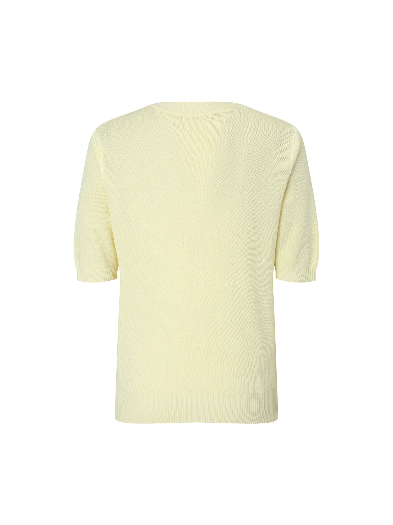 레이어드 브이넥 풀오버 니트 (YELLOW)