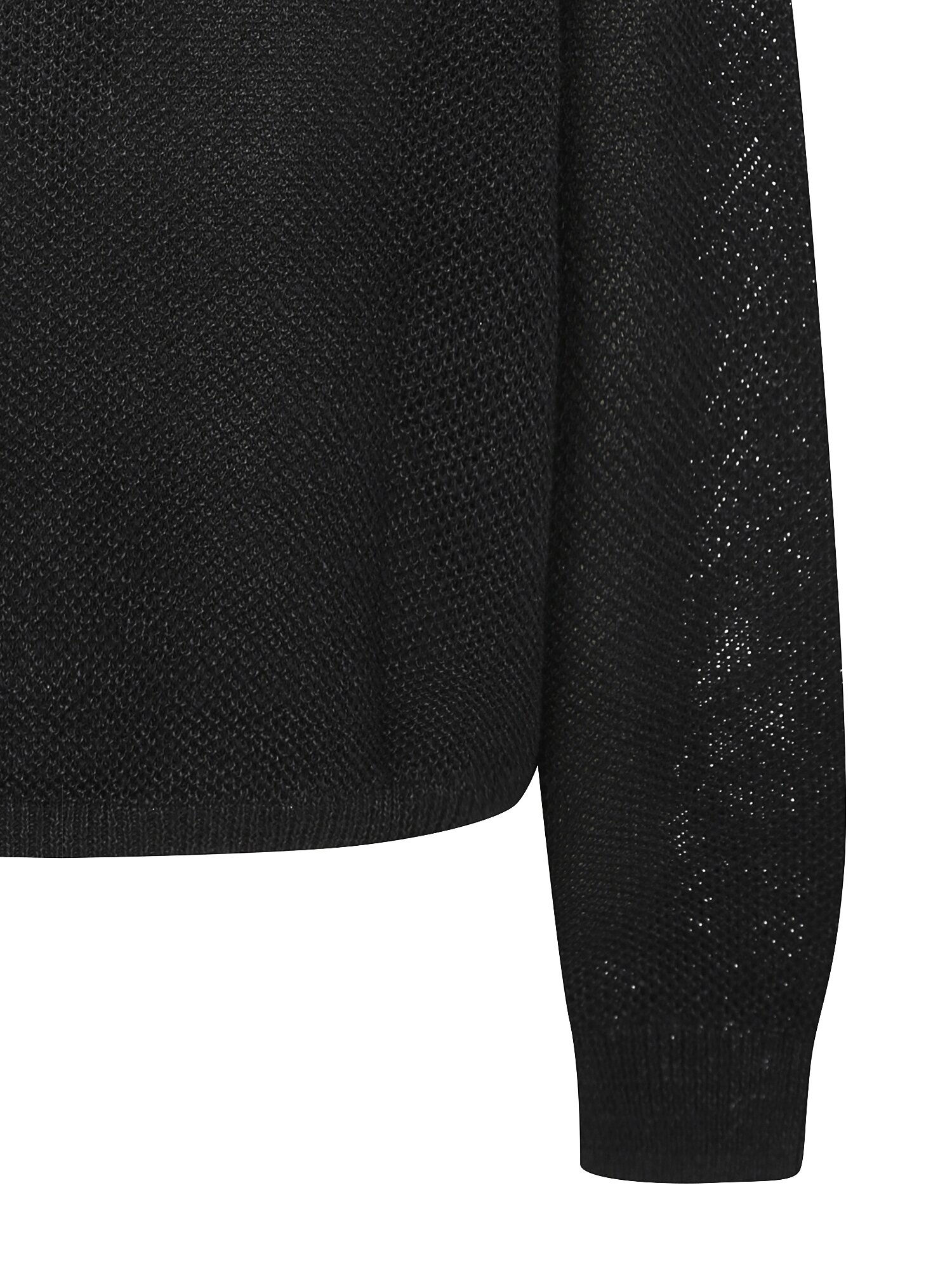 로고 장식 후드 집업 가디건 (BLACK)