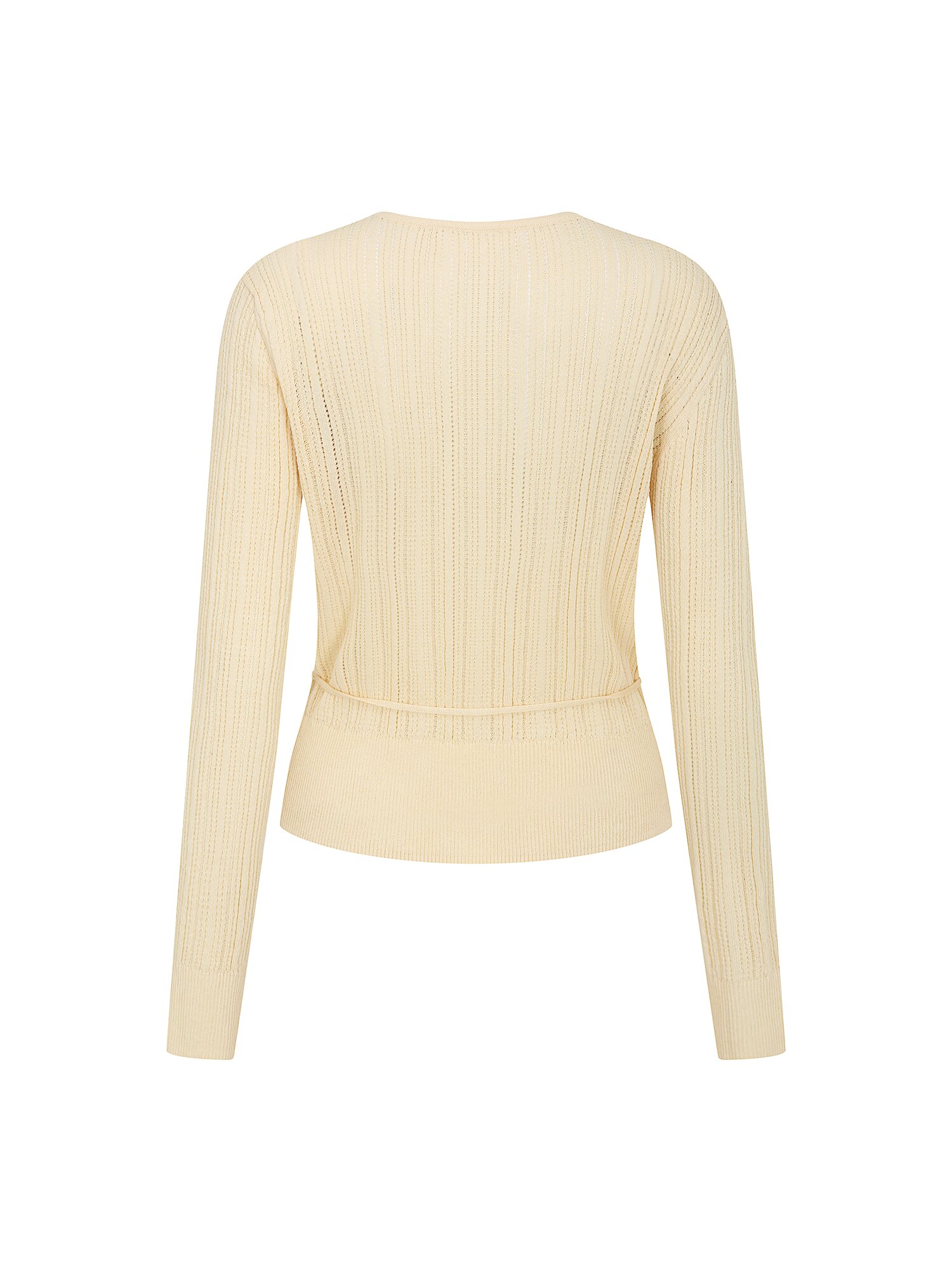 스카시 라운드넥 크롭 가디건 (YELLOW)