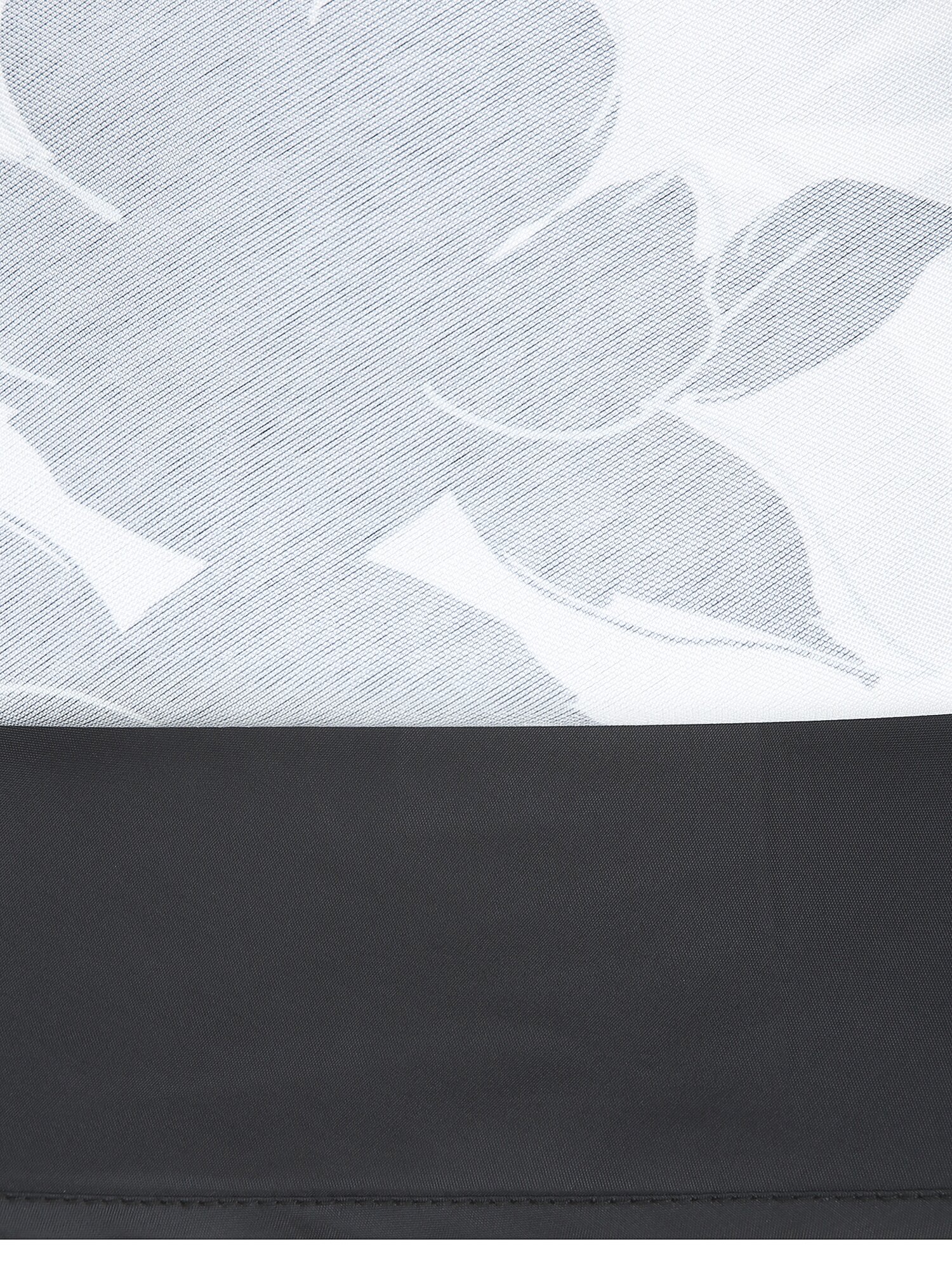 플로럴 배색 플레어 니트 원피스 (PRINT BLACK)