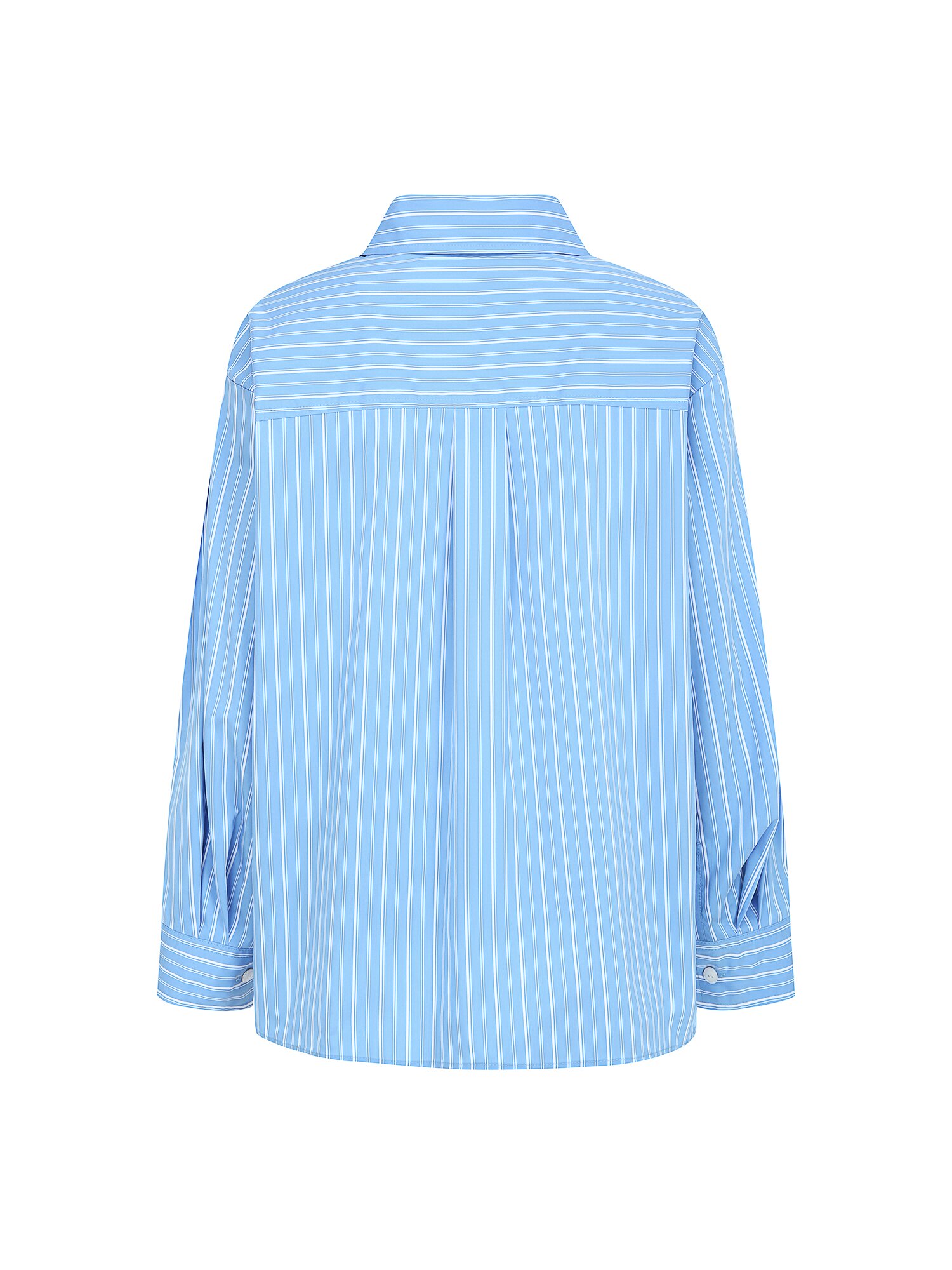 루즈핏 스트라이프 셔츠 블라우스 (STRIPE BLUE)