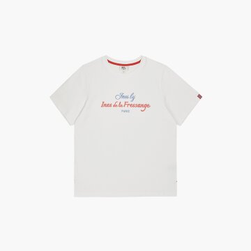 이네스 레터링 반팔티셔츠 아이보리 IFDTS00502