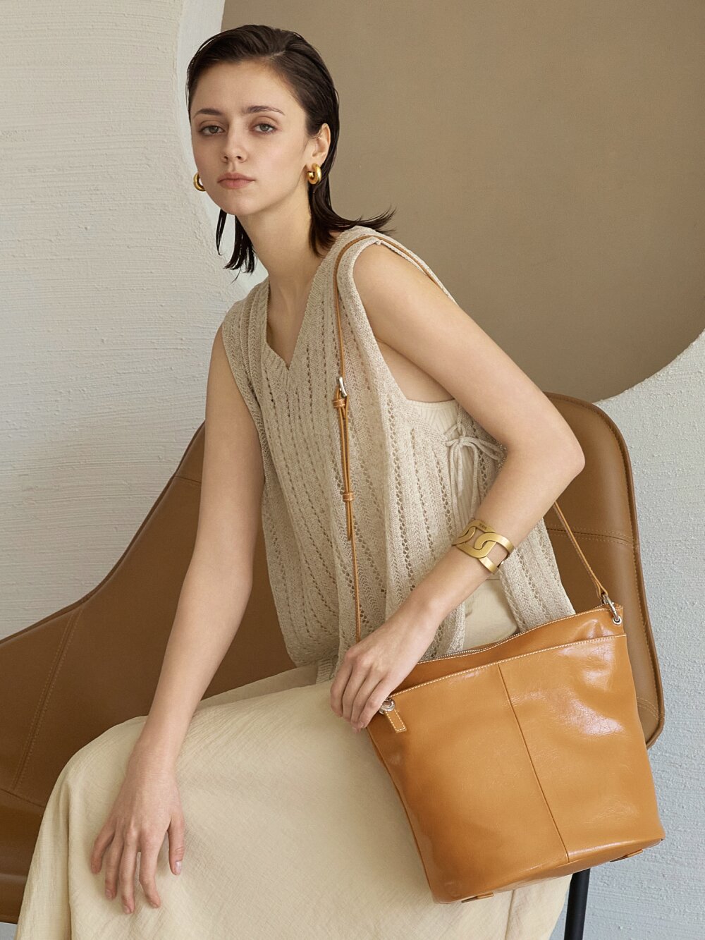 르네 숄더 크로스백 4colors