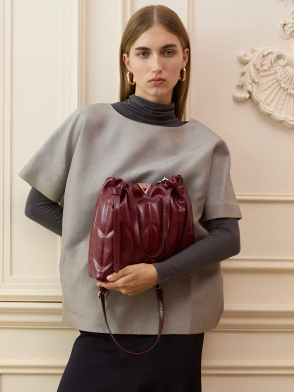 마리안느 숄더 크로스백 4colors