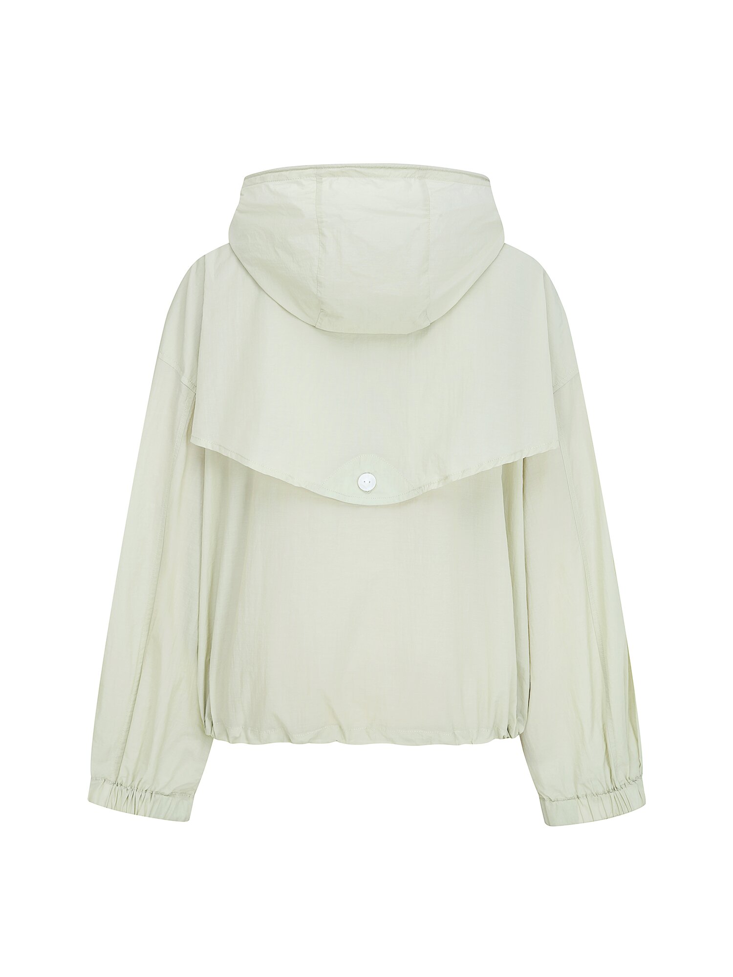 코튼 스트링 후드 집업 점퍼 (MINT)