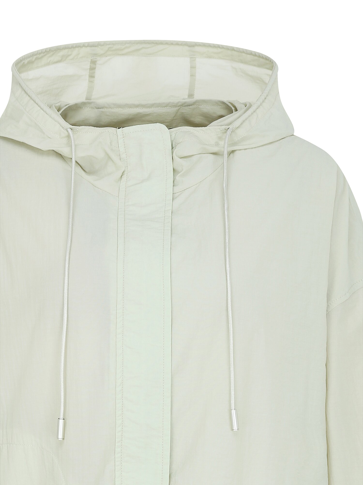 코튼 스트링 후드 집업 점퍼 (MINT)