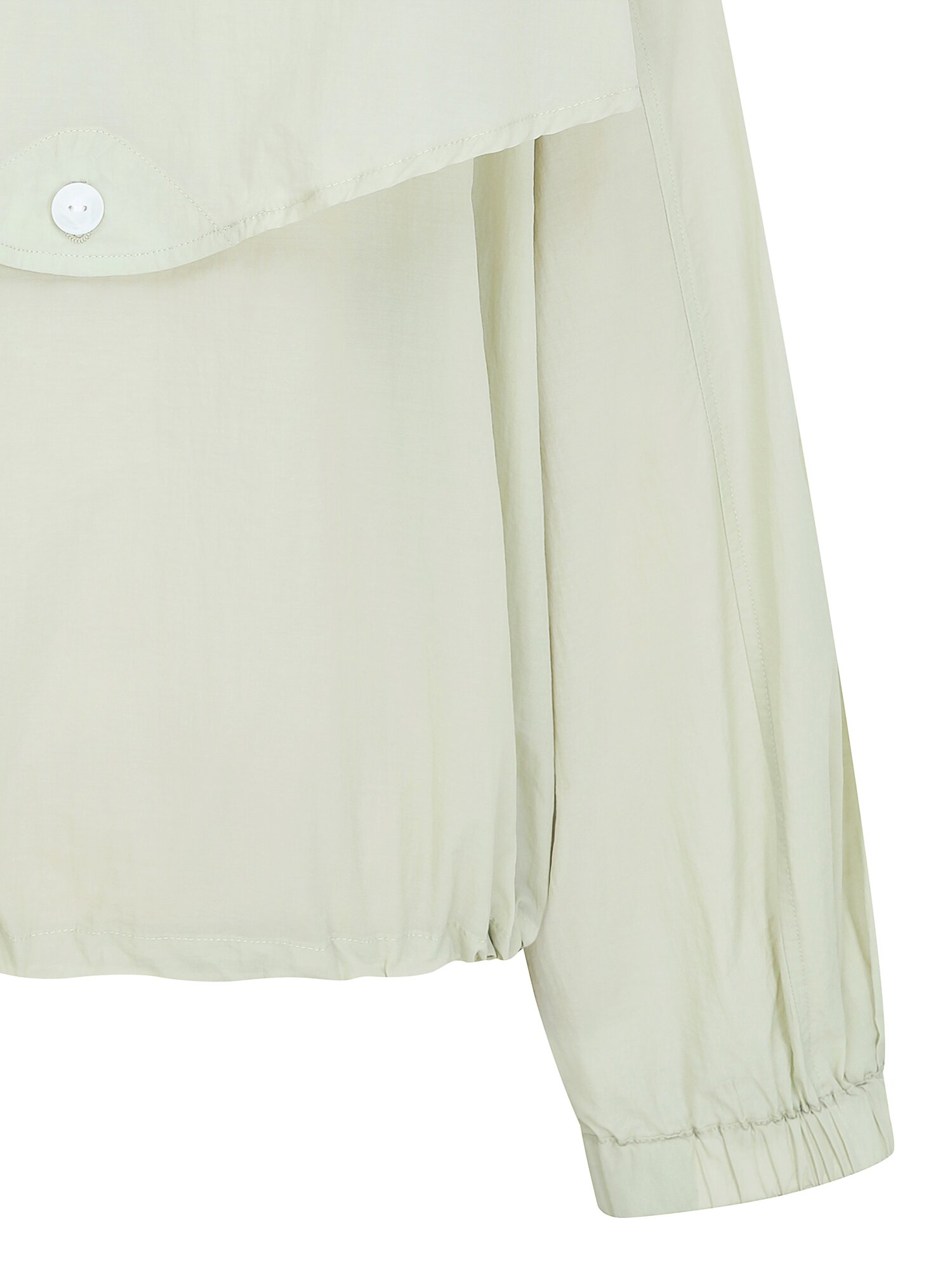 코튼 스트링 후드 집업 점퍼 (MINT)