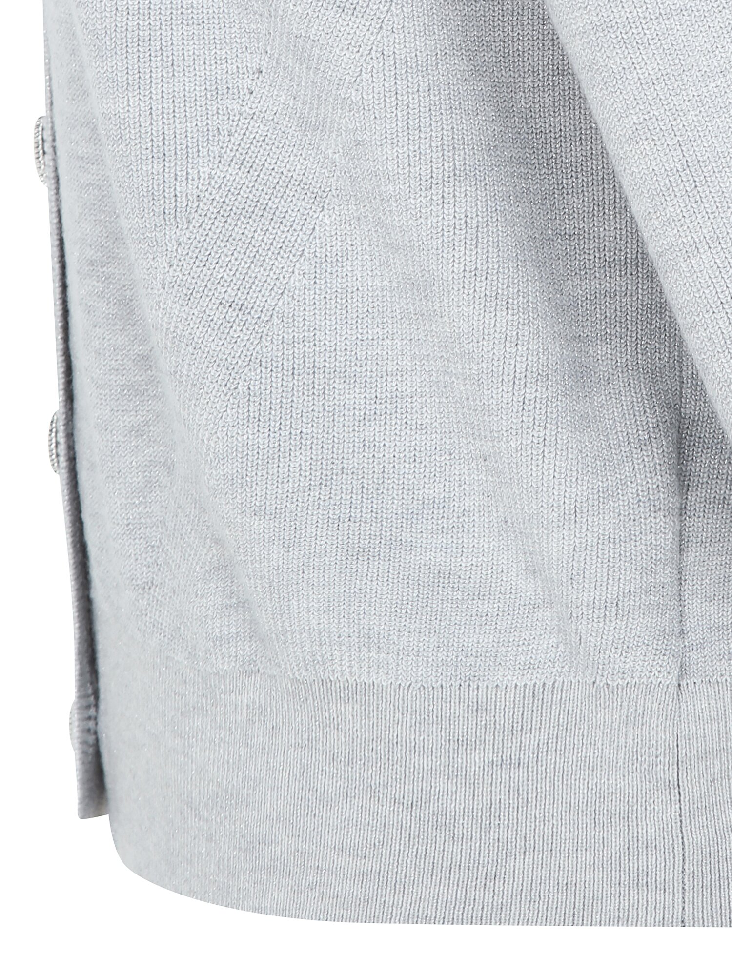 글리터 7부 브이넥 가디건 (SILVER)