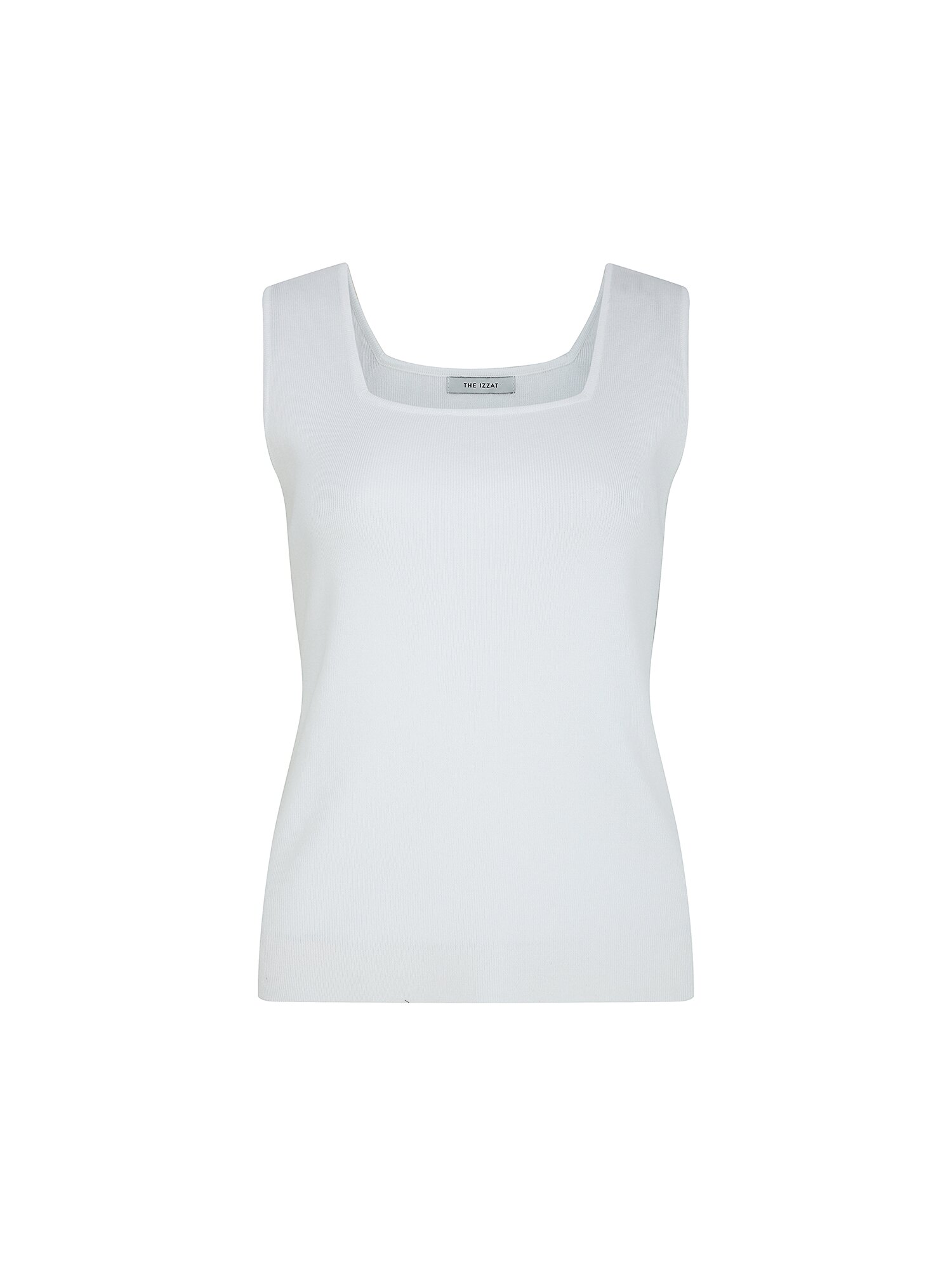 슬리브리스 스퀘어넥 니트 (IVORY)