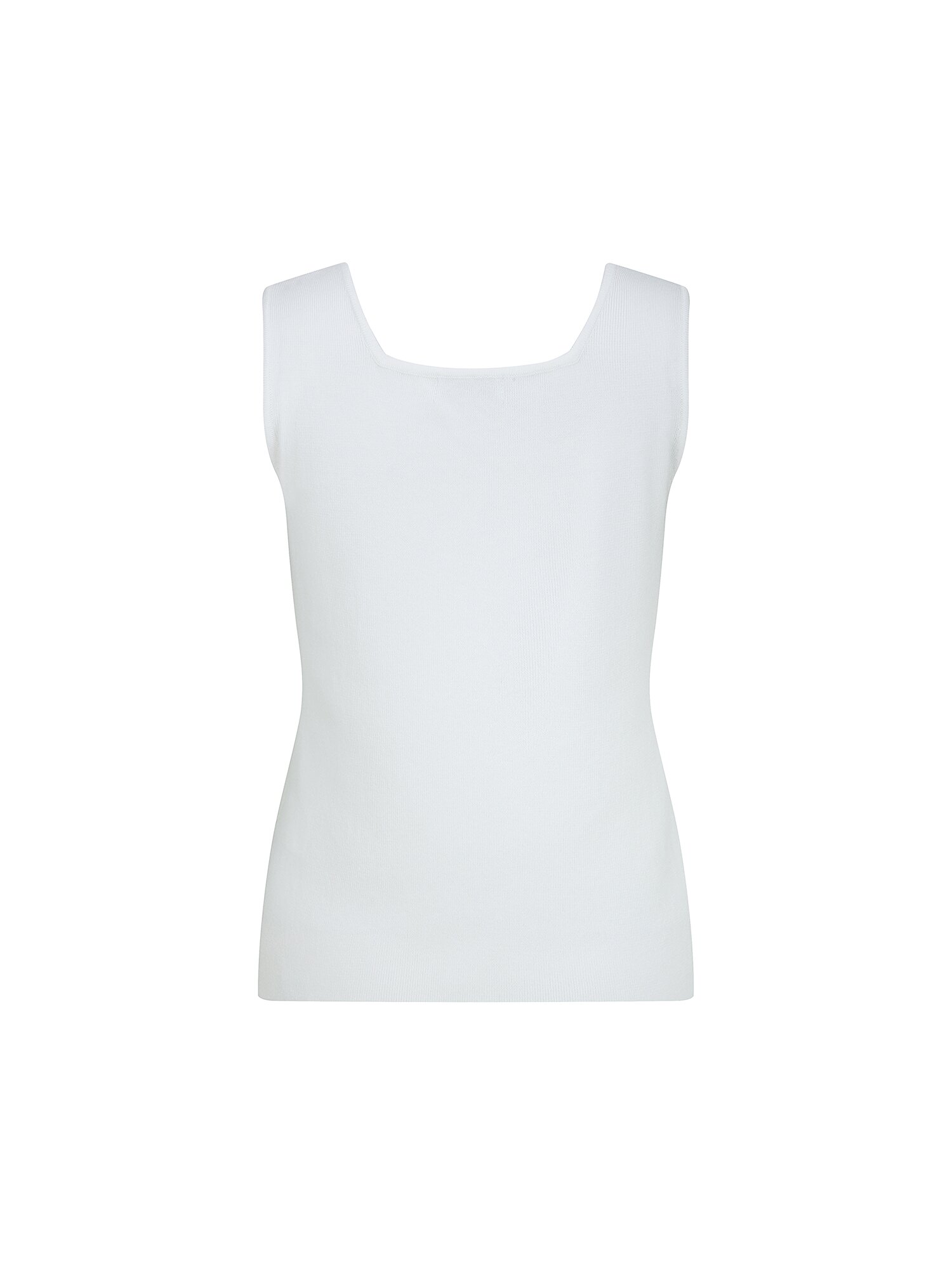 슬리브리스 스퀘어넥 니트 (IVORY)