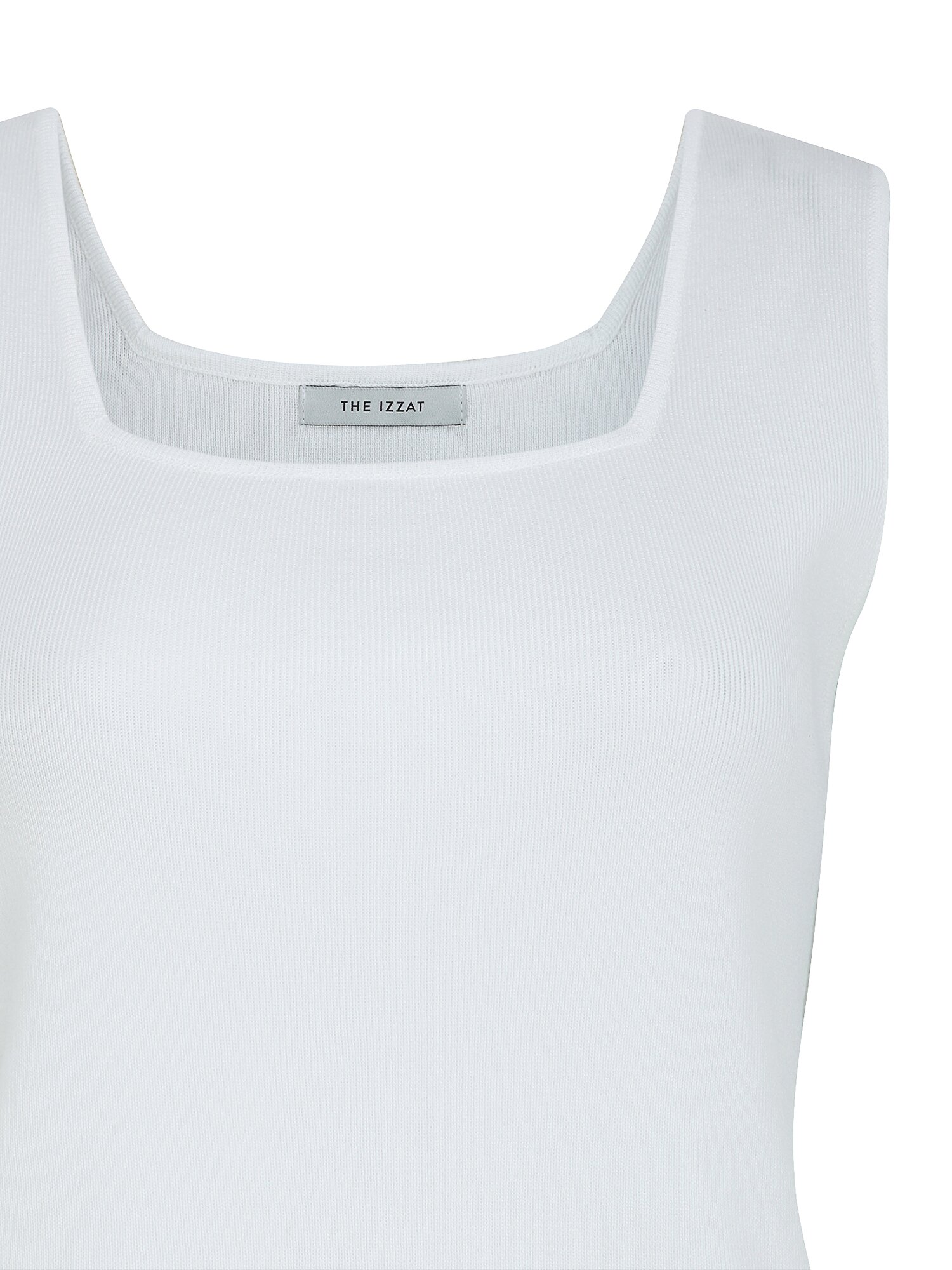 슬리브리스 스퀘어넥 니트 (IVORY)