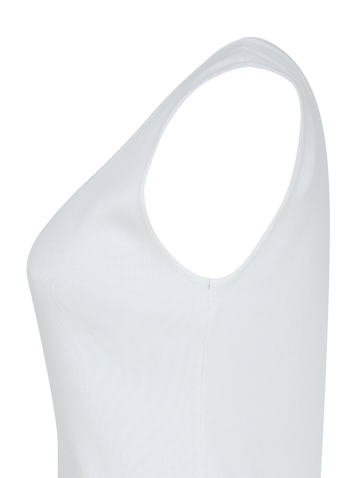 슬리브리스 스퀘어넥 니트 (IVORY)