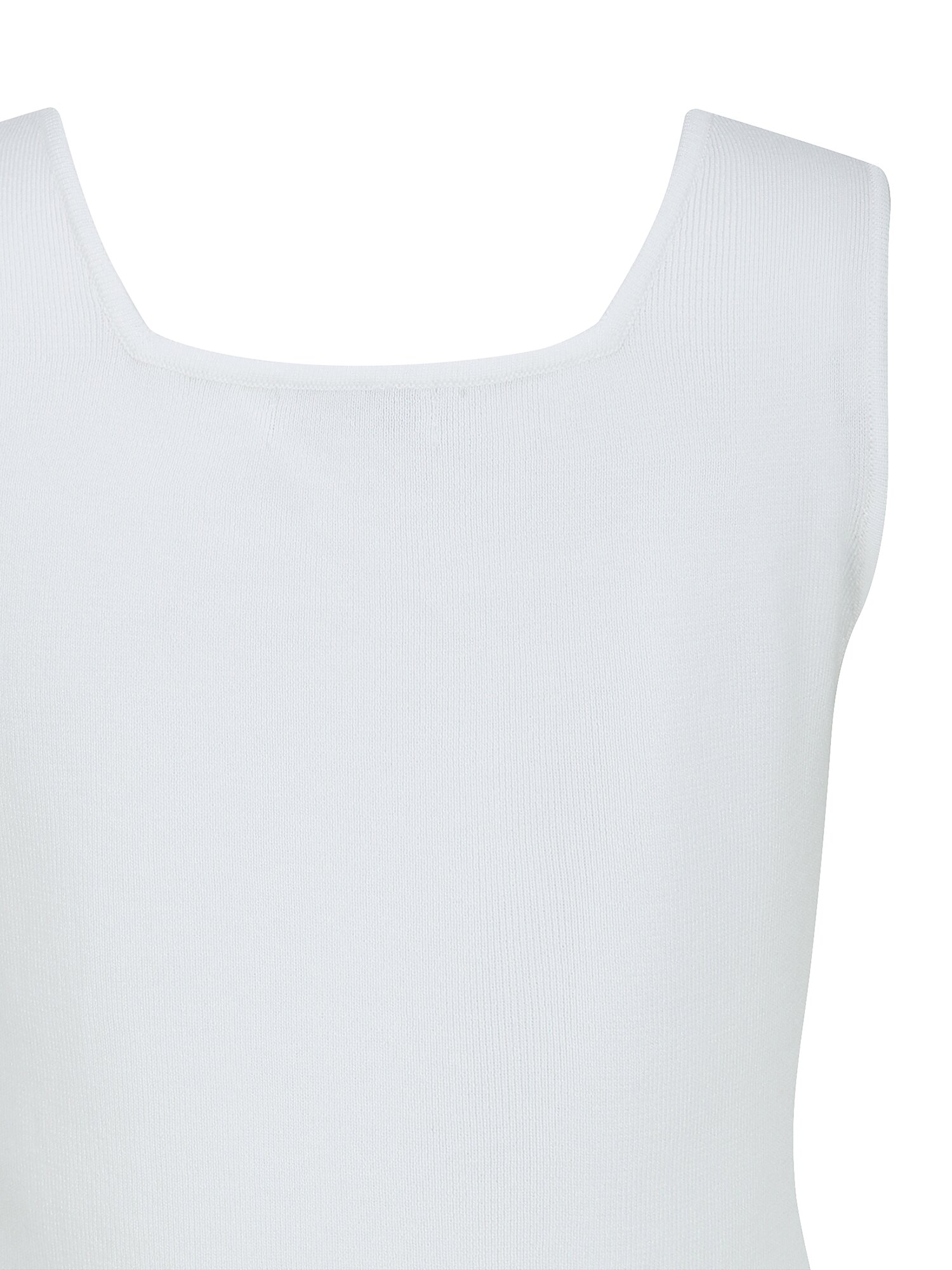 슬리브리스 스퀘어넥 니트 (IVORY)