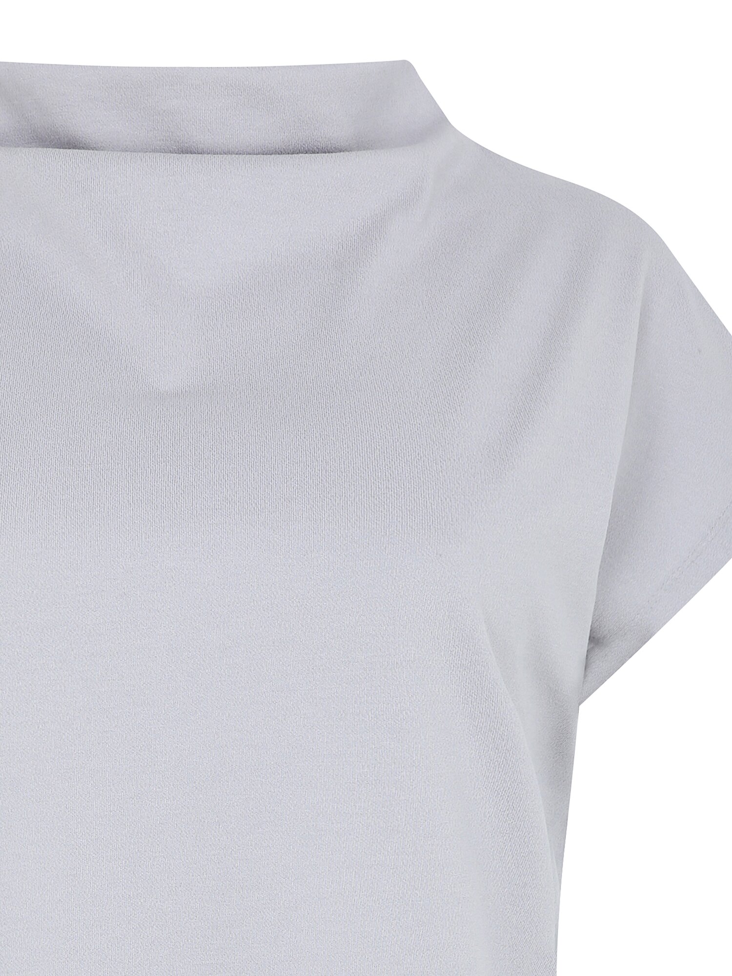 캡 슬리브 카울넥 티셔츠 (LIGHT GREY)