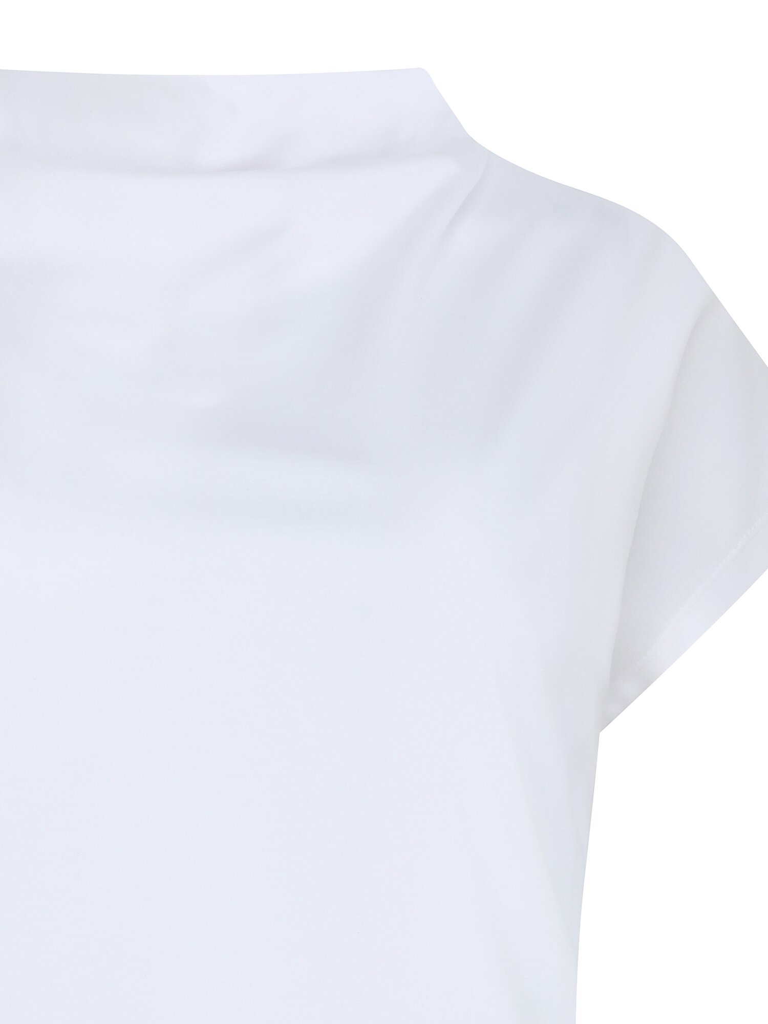 캡 슬리브 카울넥 티셔츠 (WHITE)