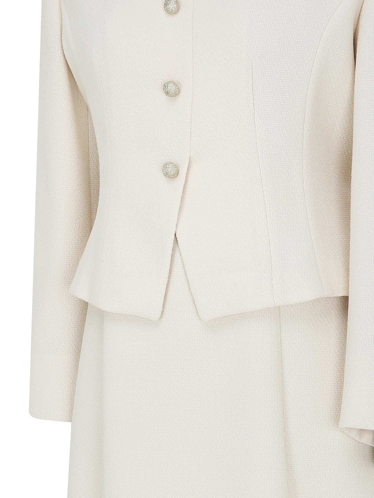 오픈 칼라 재킷 플레어 원피스 (LIGHT BEIGE)