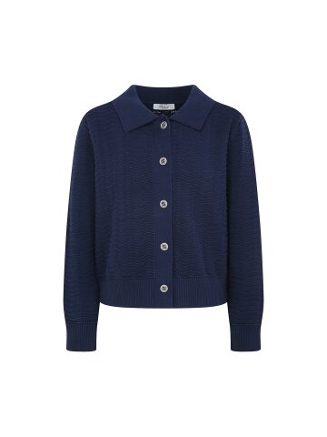 코튼 물결 스카시 칼라 가디건 