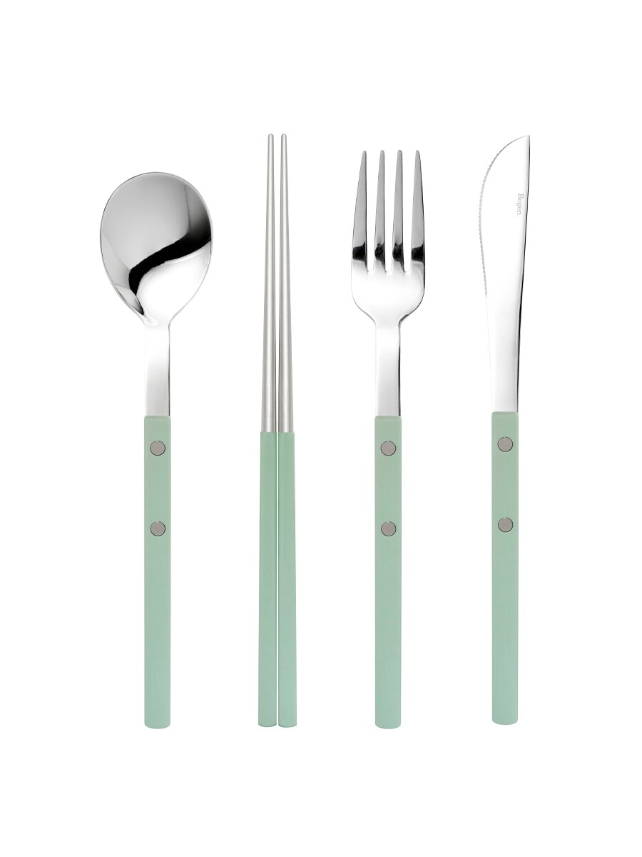 [1인 4종세트]국산 커트러리 스텐 304 수저 포크 나이프 세트 보겐 미네뜨 