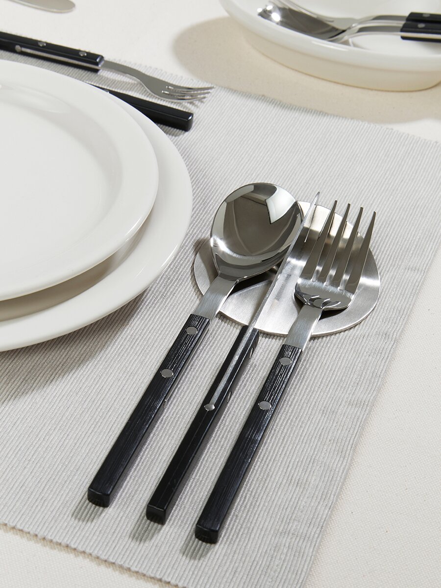 [1인 4종세트]국산 커트러리 스텐 304 수저 포크 나이프 세트 보겐 미네뜨 